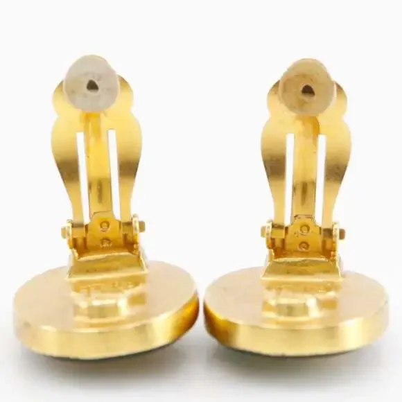 Chanel Cc Logo Clip-On Earrings Metal #209855C15B - Picture 4 of 9